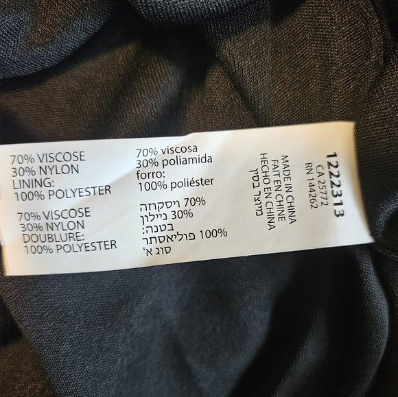 NWT Dex XS Velvet Burnout Dress, wrap style, midi length, with floral design - Picture 13 of 14